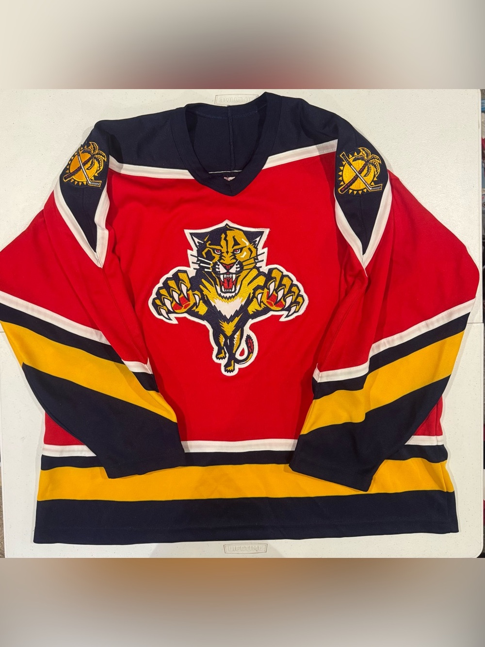Vintage 90’s CCM Florida Panthers NHL Hockey Jersey size XL Maska